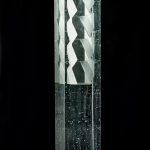 Stepan Pala,Column Half-Half,2019,mould-melted,cut crystal glass,145x25x21