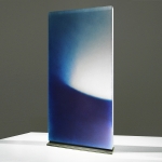 Udo Zembok Vertical Horizon 1 Art Glass